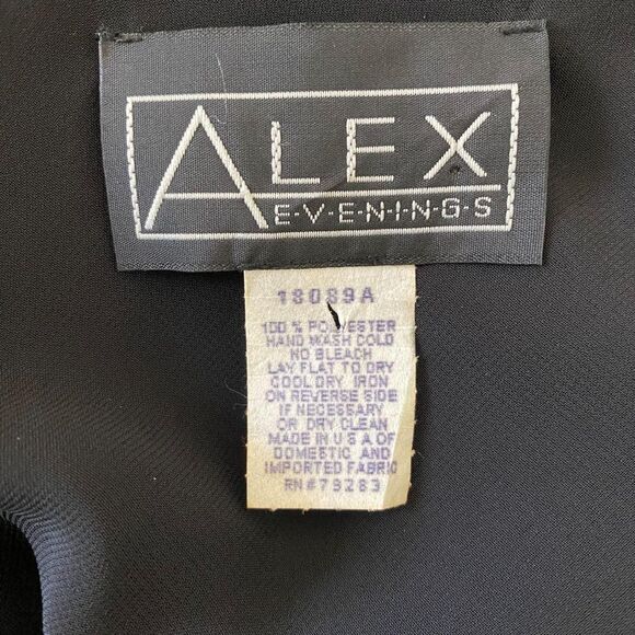 Alex Evenings Vintage 90s Whimsygoth Black Mesh Bat Sleeve Shawl Cardigan OS - Picture 7 of 7